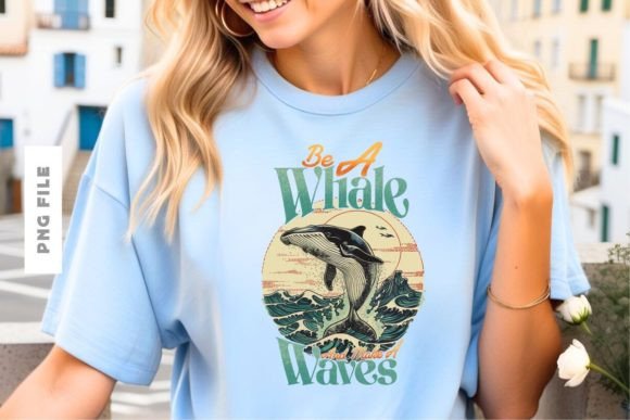 Be a Whale T-shirt Design: A Premium Asset for Creative Brands