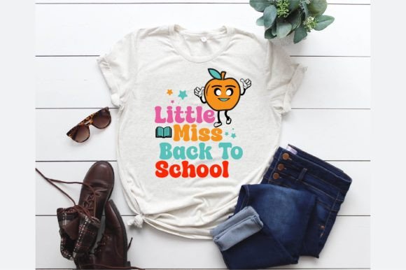 Creative Assets for Seasonal Branding: Little Miss Back to School SVG Design