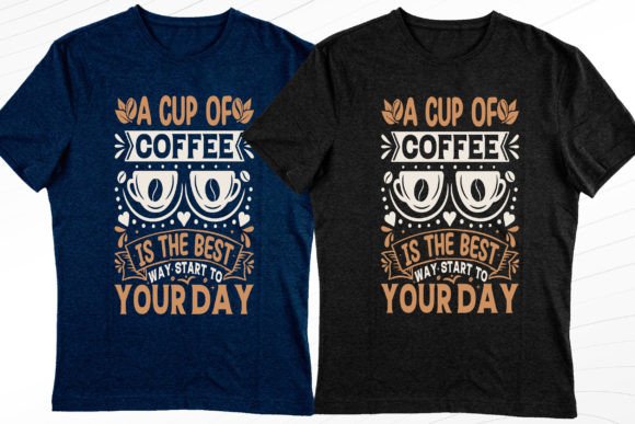 Cup of Coffee Modern T-Shirt Design: A Fresh Blend of Style