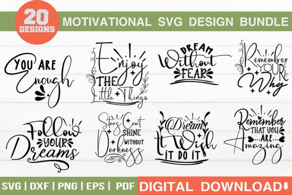 Motivational SVG Design Bundle: Elevate Your Creative Projects