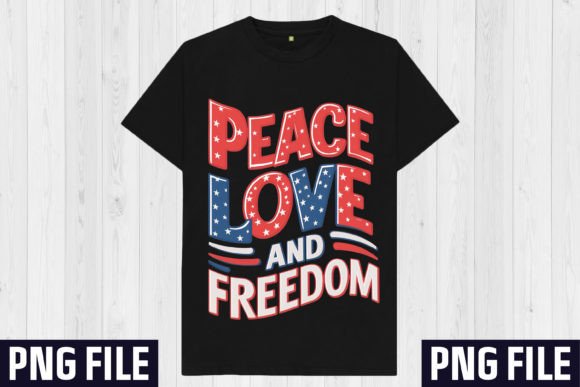 Peace Love and Freedom Design: Crafting Patriotic Visual Impact