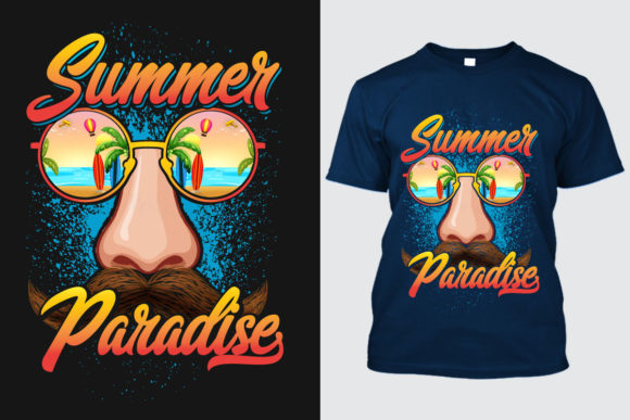 Summer T-Shirt Design 1: A Fresh Wave for Your Creative Projects