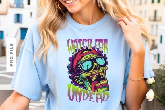 Watch for Undead: Premium T-Shirt Design Asset